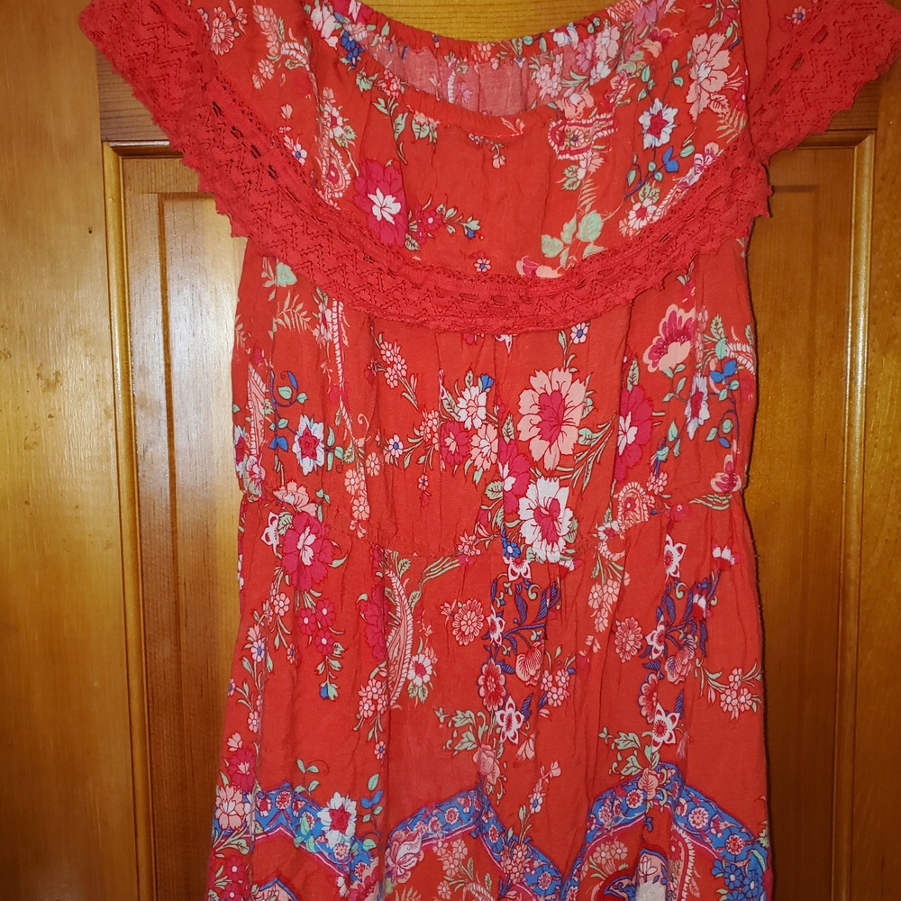 Miss Selfridge Red Floral Dress
